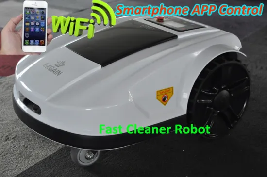 The 4th Generation Smartphone App Control Ride On Lawn Mower With Water-proofed Charger