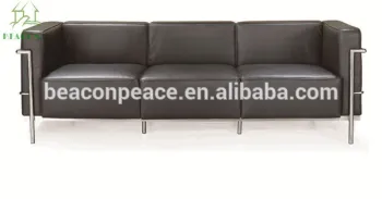 Living room LC3 3 seater Leather Sofa Couch