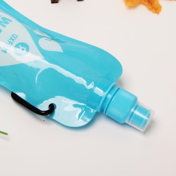 Students use customized 480ml bottle shape-bag for drinking