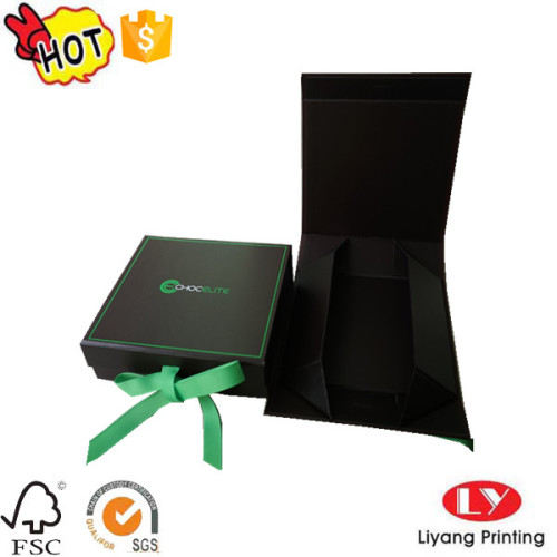 Paper Packaging Gift Folding Box with Ribbon