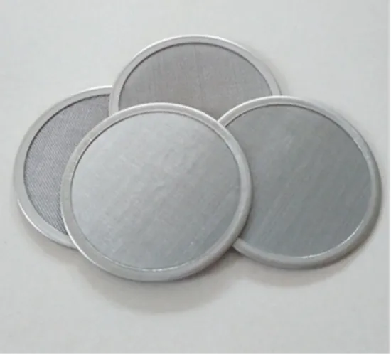 Sintered stainless steel wire mesh filter round disc