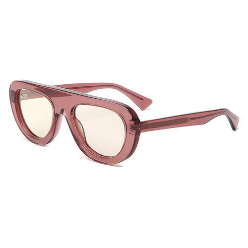 Mellume Bold Flat-Top Aviator Acetate UV400 Sunglasses