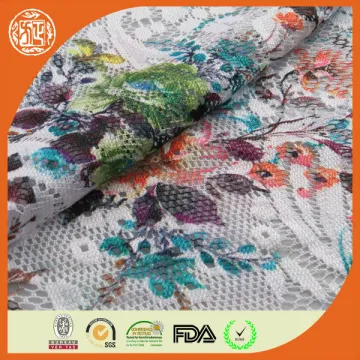 2014 Top fashion printed german lace fabric
