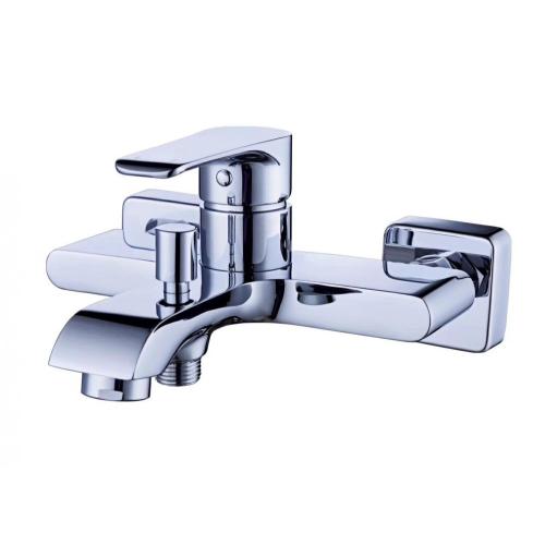 Sanitary ware square pedal brass shower faucet rainfall shower head shower faucet