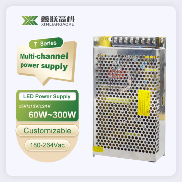 120W Quad Output Multi Voltage Switching Power Supply for LED Strip Lights