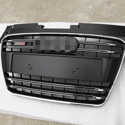 ABS Gray TTS Front Bumper Grille Radiator Mesh Grills for Audi TT/TTS 2008-2014 Facelift