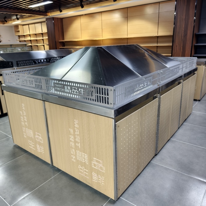 Fresh Fruits and Vegetables Display Shelf