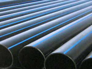 black plastic drain pipe