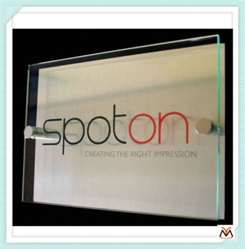 clear acrylic logo sign board,silk screen acrylic signboard