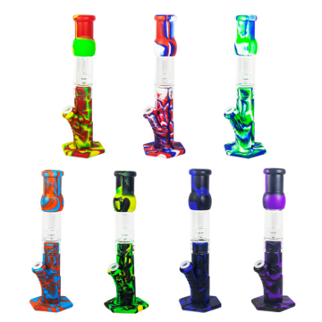 XY76HSG001 Silikonfarben Shisha Pipes Rauche Gras Tabak