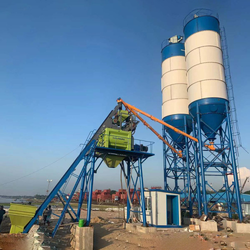 Planta de lotes de concreto da série HZS longa HZS