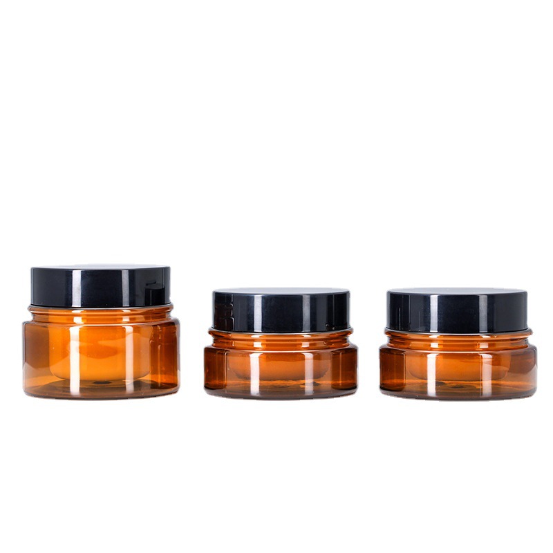 amber eye cream jar