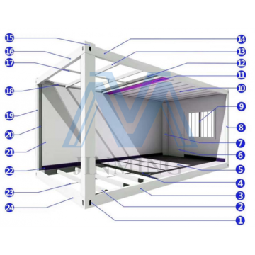 2 homeprefab container house with solar electricity