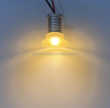 15mm Cutout RGB LED Spotlight - 18xH21mm 1W Indoor Ceiling Recessed Light for Cabinets and Showcasing