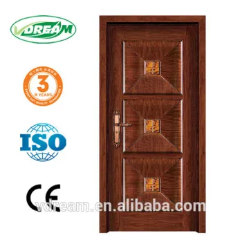 good quality of armored door, popular design of steel wooden door