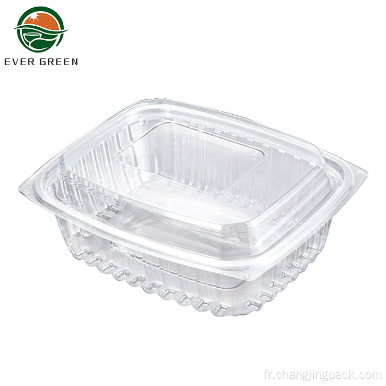 Boîte d'emballage à salade frais en plastique jetable en plastique