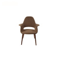 Eames Saarinen Armlehne Organic Fabric Lounge Stuhl
