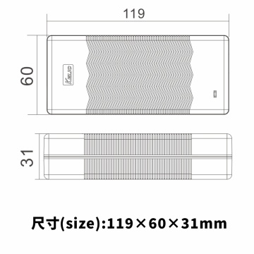 Universal AC/DC Power Adapter (100-240V, 50-60Hz)