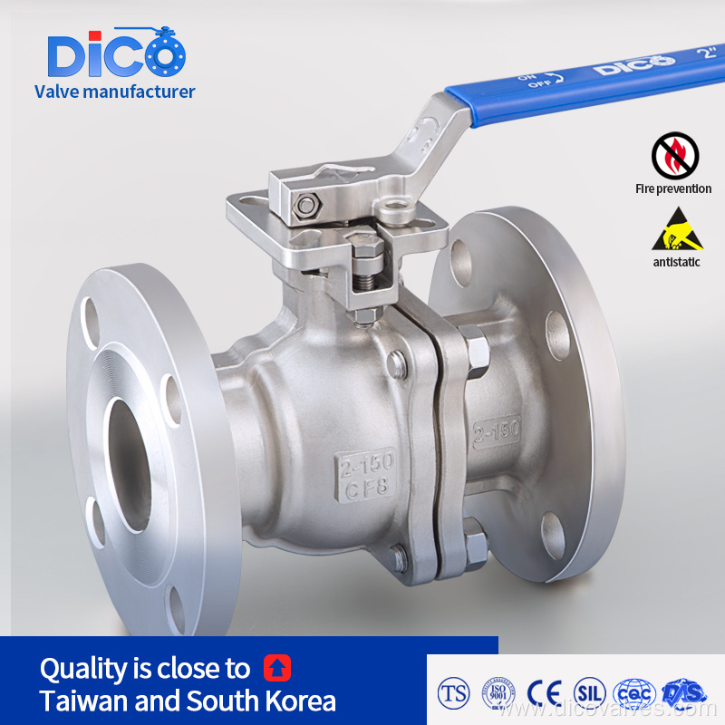 ANSI stainless steel ISO5211 Pad Flange ball valve