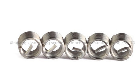 M2-M24 Stainless Steel 304 Tangless Spring Insert Screw Fastener with Natural Surface Thread Insert Carton Packing