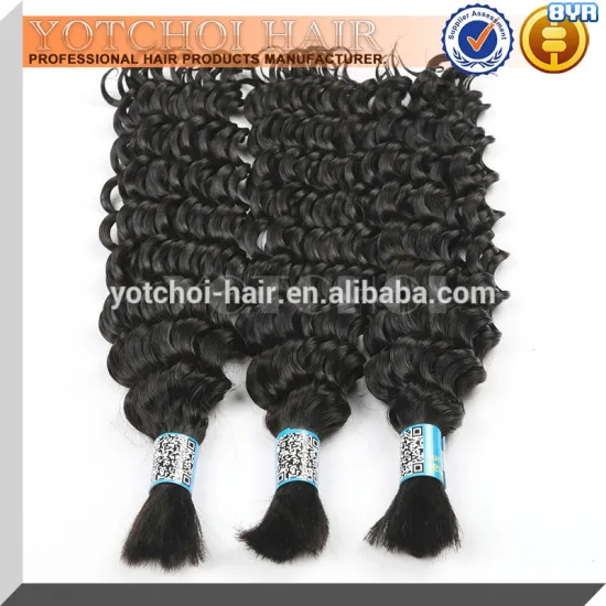 Unprocessed Wholesale Virgin Cambodian Hair Bulk ,Virgin Wavy Human Hair