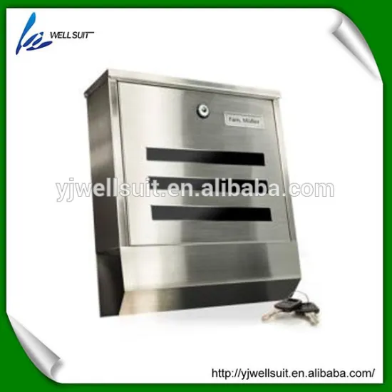 stainless steel wall mounted mailbox letterbox postbox newspaper holder