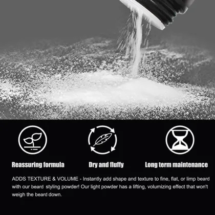 Men's Beard and Mustache Fluffing Powder - Beard Styling Powder