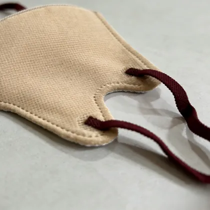 Camel Pink Fold Face Mask