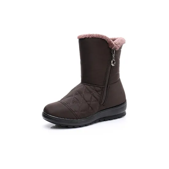 Winter cow tendon soled mother cotton boots