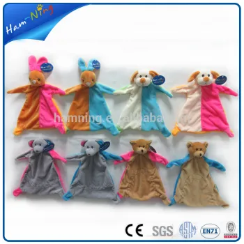 24cm funny baby care center cuddlies toy animal soft blanket