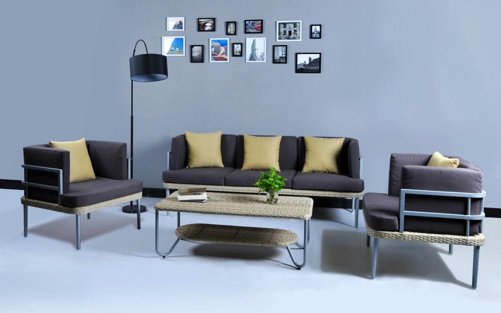 Holz-Kunststoff-Composite-Gartenmöbel Sofa