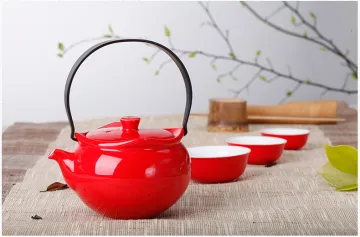 Lantern type tea sets cups with teapot