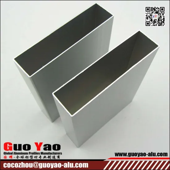anodized brushed extruded aluminum square tubing/piping aluminum profile tubing