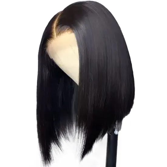 Wholesale Black 10-16 Inch Human Hair Bob Lace Wigs Vendor,Cheap 4x4/13x4 Closure Bob wig Natural Pre plucked With Baby Hair