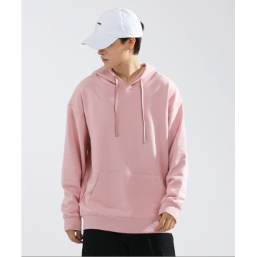 Men Loose Solid Color Casual Hoodie