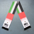 Weicher gestrickter Polyester-Transferdruck UAE FLag National Day Celebrate Scarf