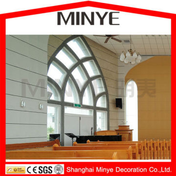 USED CHURCH OR SCHOOL CASEMENT WINDOW WITH TOP DESIGN