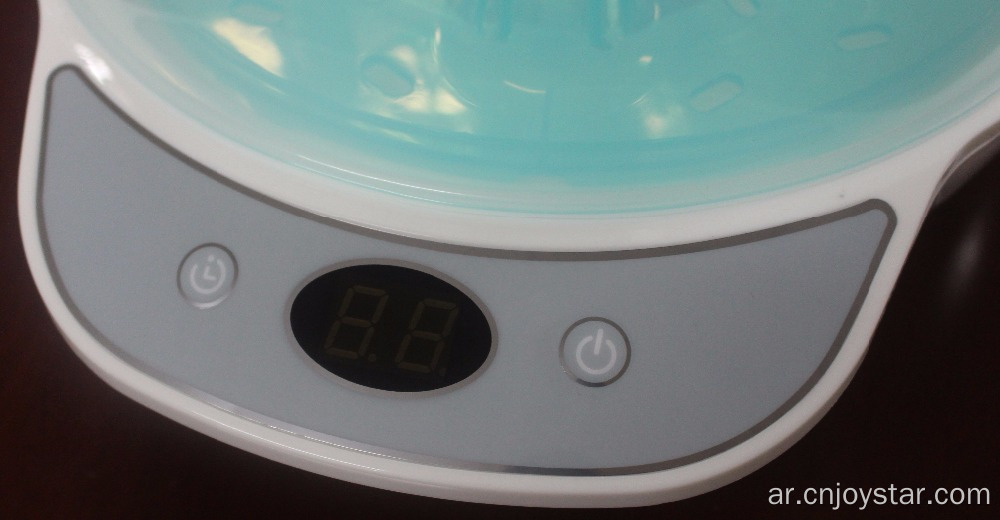 Plastic Baby Bottle Steam Sterilizer With Digital Countdown Display