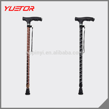 With LED aluminum alloy anti shock elderly walking stick