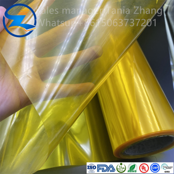 High quality yellow PVC translucent film