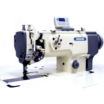 Machine à coudre informatisée à entraînement direct et à alimentation composée