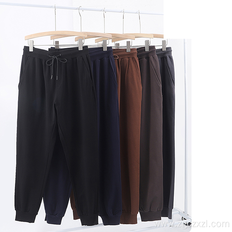 Fashion thickening and fleece men's loose sports pants