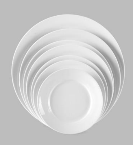 white porcelain dish dinner plate