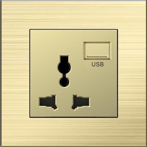 Power Wall Socket With USB Sockets