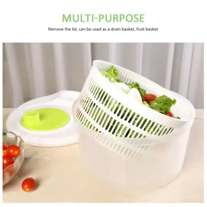 Professional Plastic Big Salad Spinach Leaf Dryer Lettuce VEG Drainer Seasoning Grass Water Dropshipping Specialty Tools