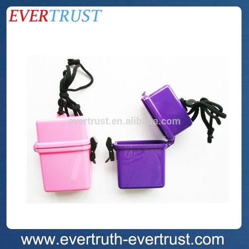 plastic custom small pink waterproof container for swimming