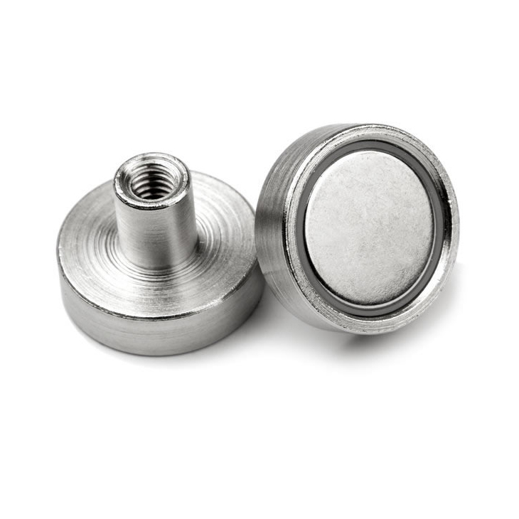 Ndfeb Pot Magnet With Female Threaded