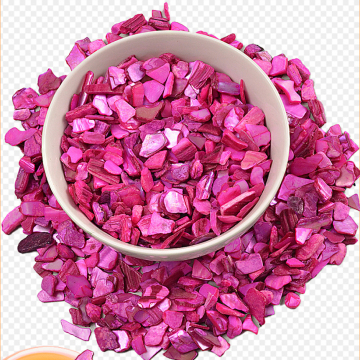 Irregular Handmade Rose Red Shell Fragments - Decorative Art Supplies