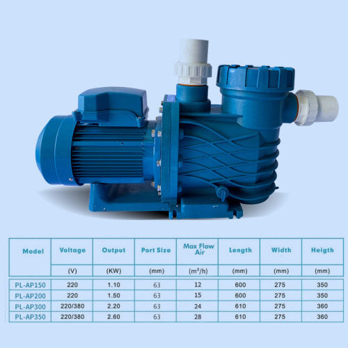 variable elektrische Hochgeschwindigkeits -Schwimmbadwasserpumpe