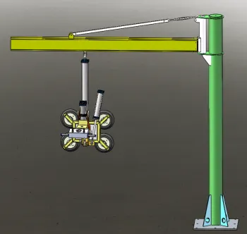 pneumatic vacuum lifter for plywood sheet